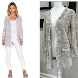 Joie Gray Textured Cardigan